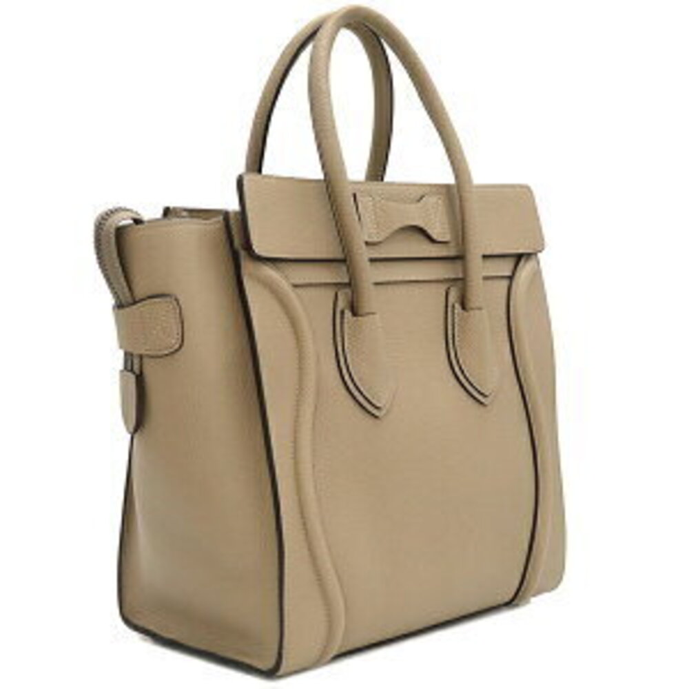 Celine Luggage Shopper Handbag Beige Tan Leather - Picture 2 of 9